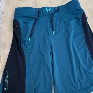 Hylete Blue and Black Performance Shorts
